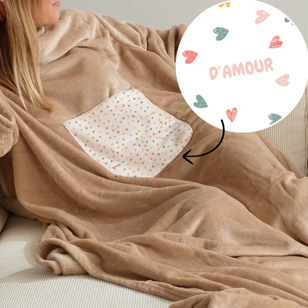 Couverture à manches personnalisée - Message Secret|Cadeaux.com Hot