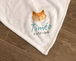 Couverture bébé personnalisée prénom - Renard|Cadeaux.com Hot