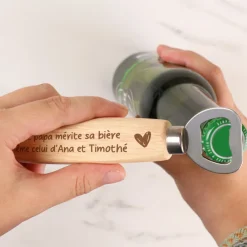 Décapsuleur personnalisé gravé - Papa|Cadeaux.com New