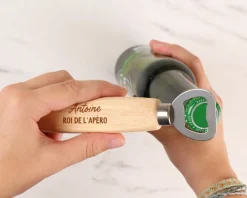 Décapsuleur personnalisé gravé - Message|Cadeaux.com Best