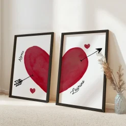 Duo d'affiches personnalisées - Cœur|Cadeaux.com Hot