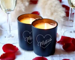 Duo de bougies personnalisables et parfumées - Coeur|Cadeaux.com Online