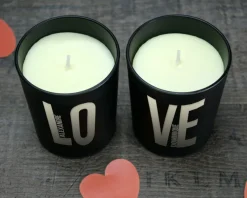 Duo de bougies personnalisables et parfumées - LOVE|Cadeaux.com Hot