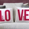 Duo de coussins personnalisés couple - Love|Cadeaux.com