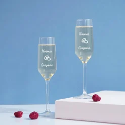 Duo de flûtes à champagne personnalisées - Amour|Cadeaux.com Clearance