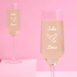 Duo de flûtes à champagne personnalisées - Amour|Cadeaux.com Clearance