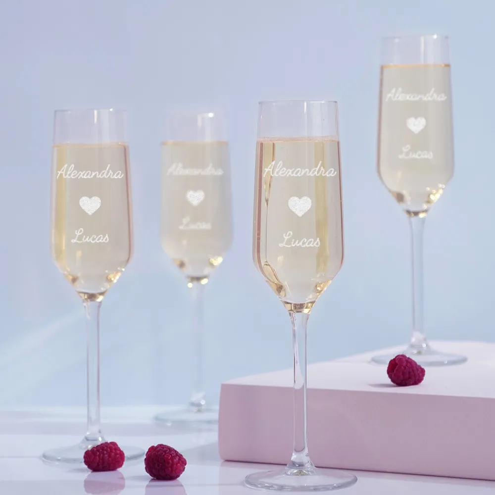 Duo de flûtes à champagne personnalisées - Amour|Cadeaux.com Clearance