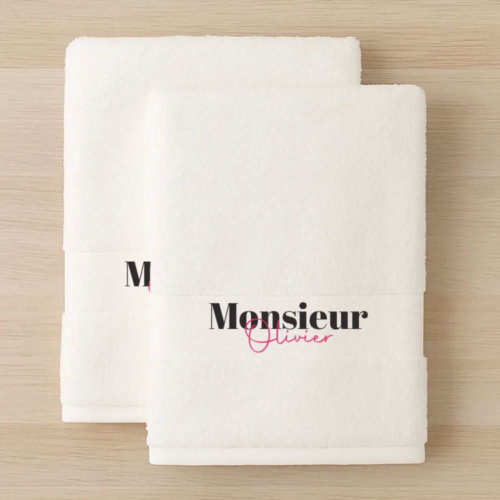 Duo de serviettes Mr & Mrs|Cadeaux.com Online