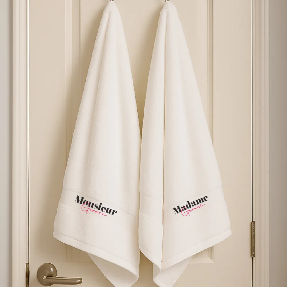 Duo de serviettes Mr & Mrs|Cadeaux.com Online
