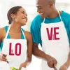 Duo de tabliers personnalisés couple - Love|Cadeaux.com Outlet