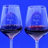 Duo de verres à vin personnalisables - Nid d'amour|Cadeaux.com Online