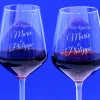 Duo de verres à vin personnalisables - Message|Cadeaux.com Outlet