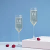 Flûtes à champagne personnalisées couple - Love|Cadeaux.com Discount