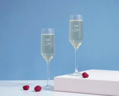 Flûtes à champagne personnalisées - Prénom|Cadeaux.com Outlet