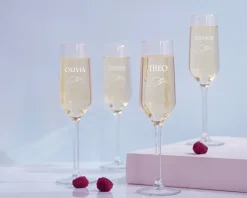 Flûtes à champagne personnalisées - Prénom|Cadeaux.com Outlet