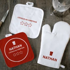 Gant et maniques personnalisés - Chef étoilé|Cadeaux.com