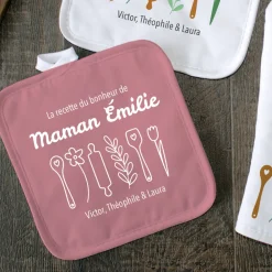 Gant et maniques personnalisée - Recette du Bonheur|Cadeaux.com Best