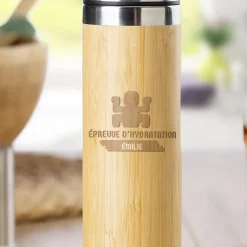 Gourde en bambou personnalisée - Totem|Cadeaux.com Online