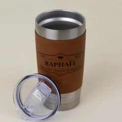 Gourde en cuir personnalisée - Établi depuis|Cadeaux.com
