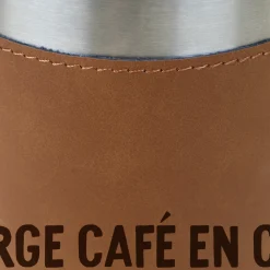 Gourde en cuir personnalisée - Message générique|Cadeaux.com Online