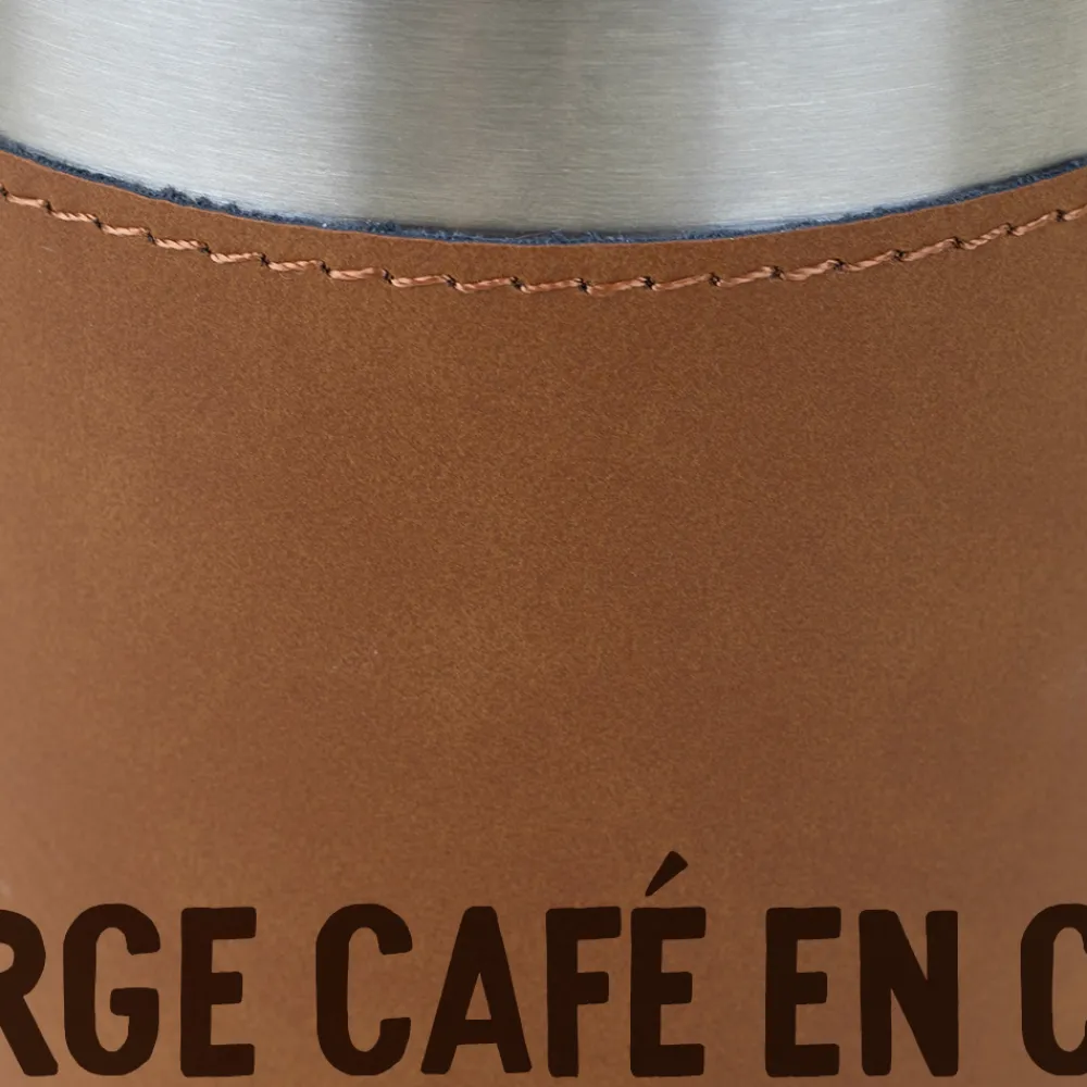 Gourde en cuir personnalisée - Message générique|Cadeaux.com Online