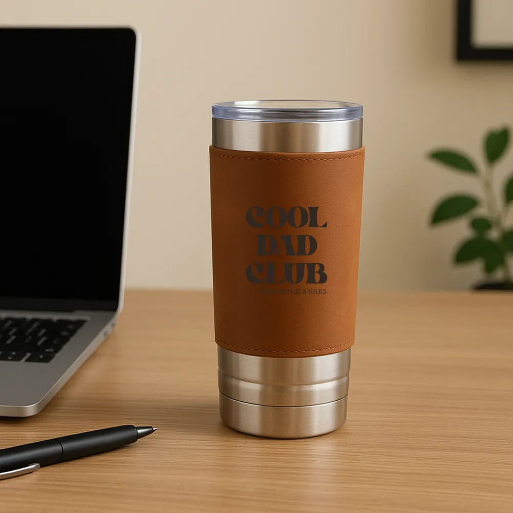 Gourde en cuir personnalisée - Cool Dads Club|Cadeaux.com Clearance