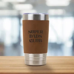 Gourde en cuir personnalisée - Cool Dads Club|Cadeaux.com Clearance