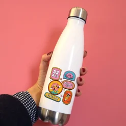 Gourde en inox personnalisée - Stickers Rétro|Cadeaux.com