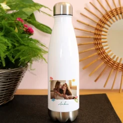 Gourde inox personnalisée - Amour Fleuri|Cadeaux.com Online