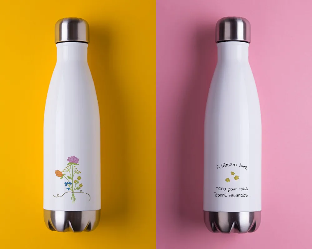 Gourde isotherme en inox personnalisable - Collection Remerciement|Cadeaux.com Clearance