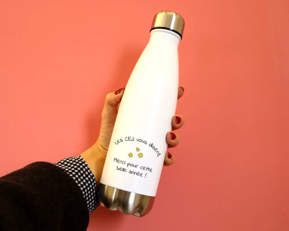 Gourde isotherme en inox personnalisable - Collection Remerciement|Cadeaux.com Clearance