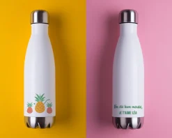 Gourde isotherme en inox personnalisable - Été Ananas|Cadeaux.com Clearance