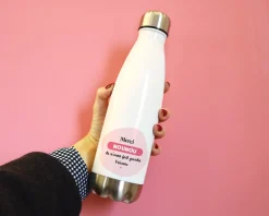 Gourde isotherme en inox personnalisable - Nounou|Cadeaux.com New