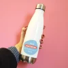 Gourde isotherme en inox personnalisable - L'Ecole est Finie|Cadeaux.com Discount