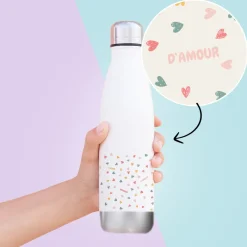Gourde isotherme en inox personnalisable - Message Secret|Cadeaux.com Hot