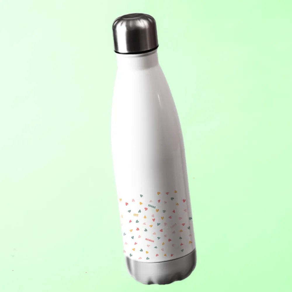 Gourde isotherme en inox personnalisable - Message Secret|Cadeaux.com Hot