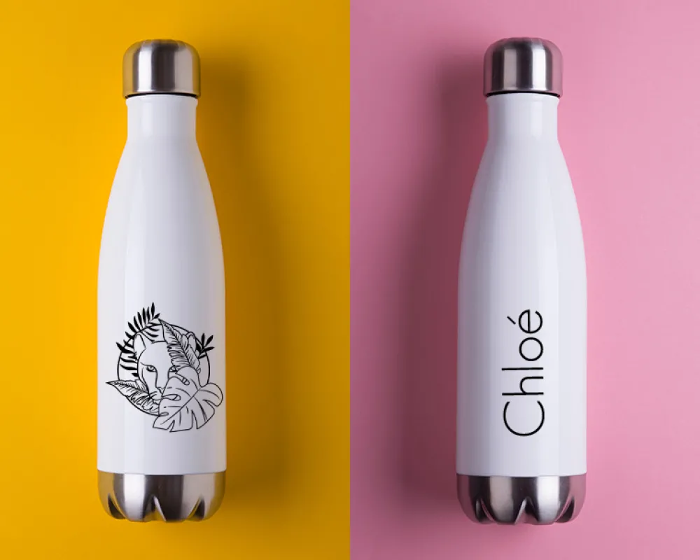 Gourde isotherme en inox personnalisable - Jungle|Cadeaux.com Sale