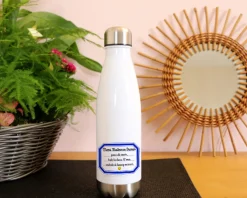 Gourde isotherme en inox personnalisable - Merci Maîtresse, Maître et ATSEM|Cadeaux.com Outlet