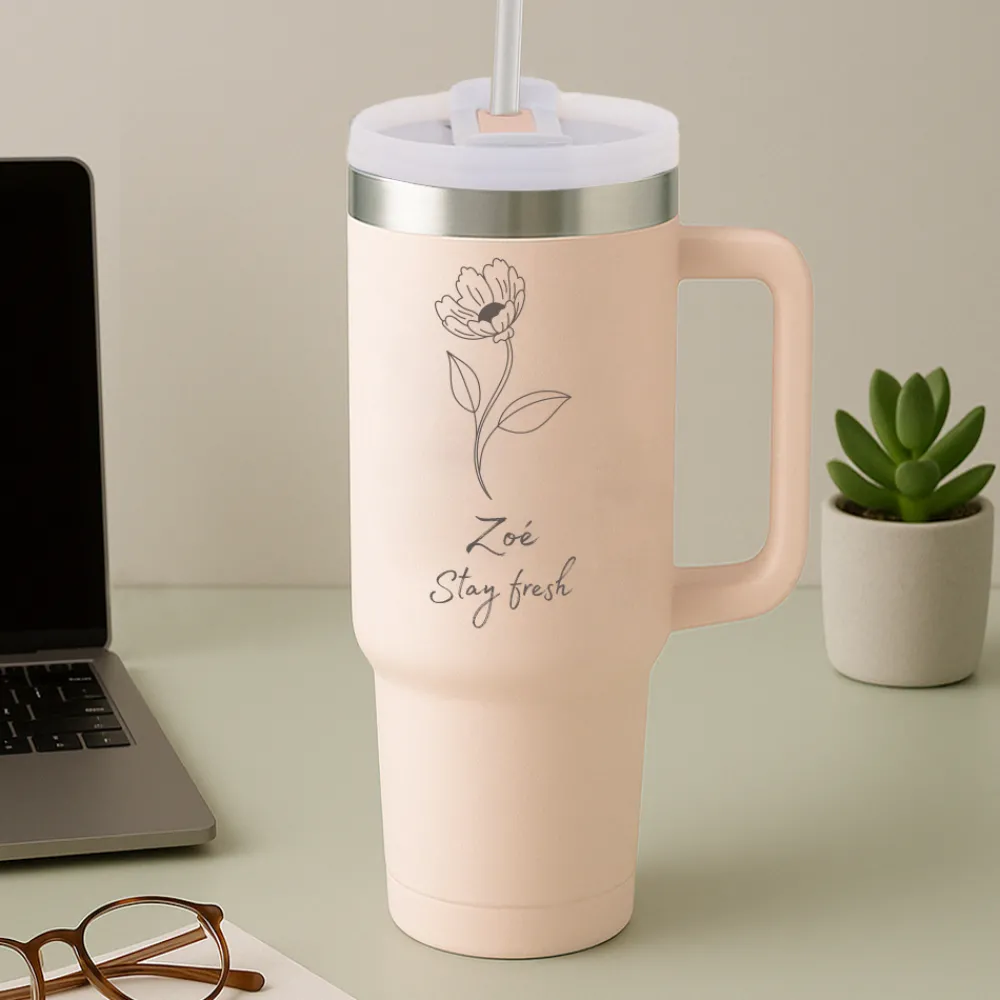 Gourde lifestyle personnalisée - Fleur|Cadeaux.com Best