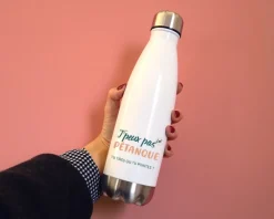 Gourde personnalisable - J'peux pas j'ai pétanque|Cadeaux.com New
