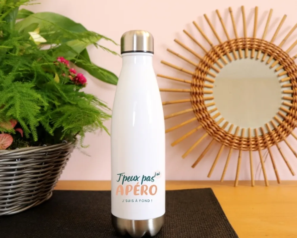 Gourde personnalisable - J'peux pas j'ai apéro|Cadeaux.com Online