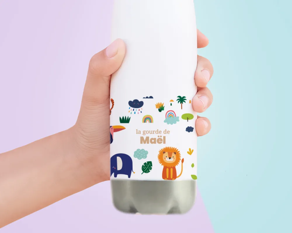 Gourde personnalisée pour enfant - Animaux|Cadeaux.com Hot