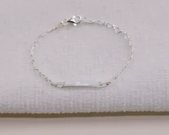 Gourmette Bébé gravée Harmonie en Argent Véritable|Cadeaux.com Sale