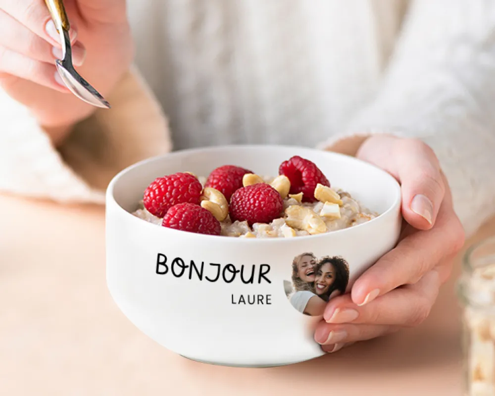 Grand bol personnalisé - Photo|Cadeaux.com Outlet