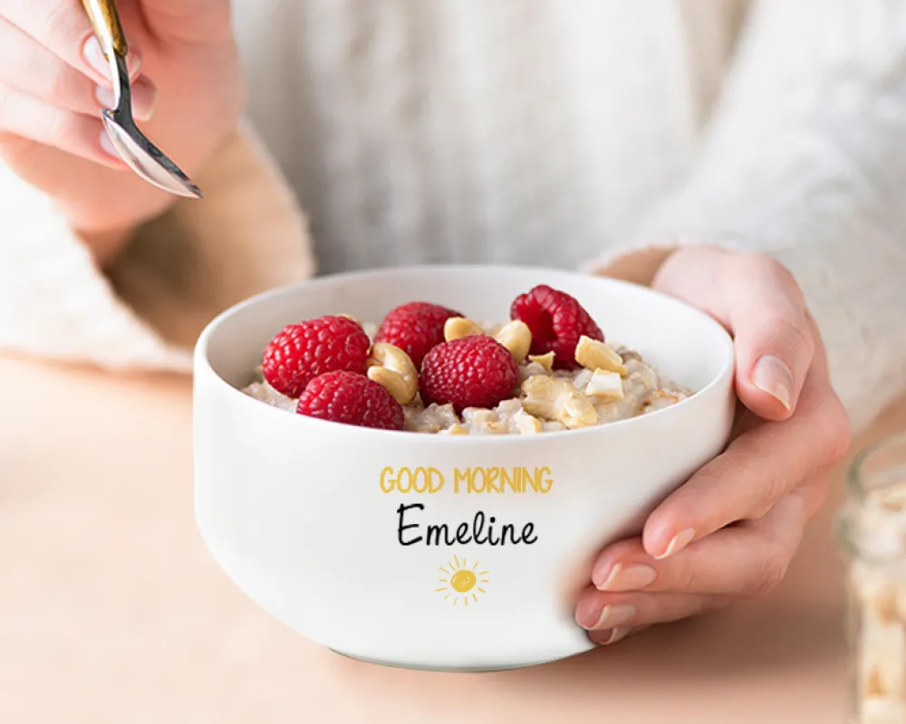 Grand bol personnalisé - Prénom et Message|Cadeaux.com Sale