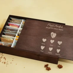 Grand coffret 36 épices personnalisé - Papi et ses petits coeurs|Cadeaux.com Outlet