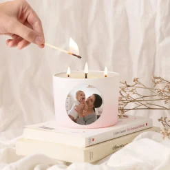Grande bougie personnalisée - Photo|Cadeaux.com Online
