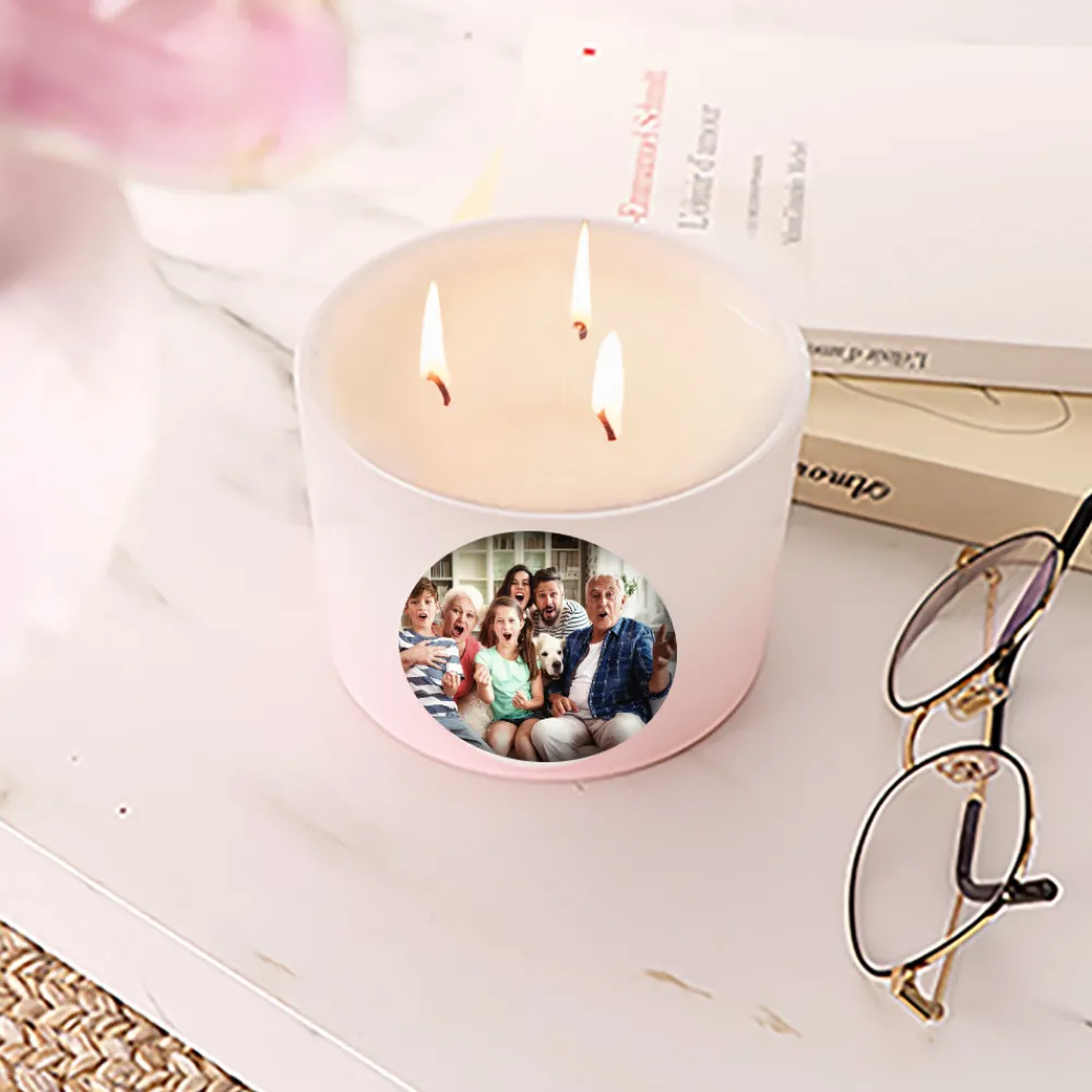 Grande bougie personnalisée - Photo|Cadeaux.com Online