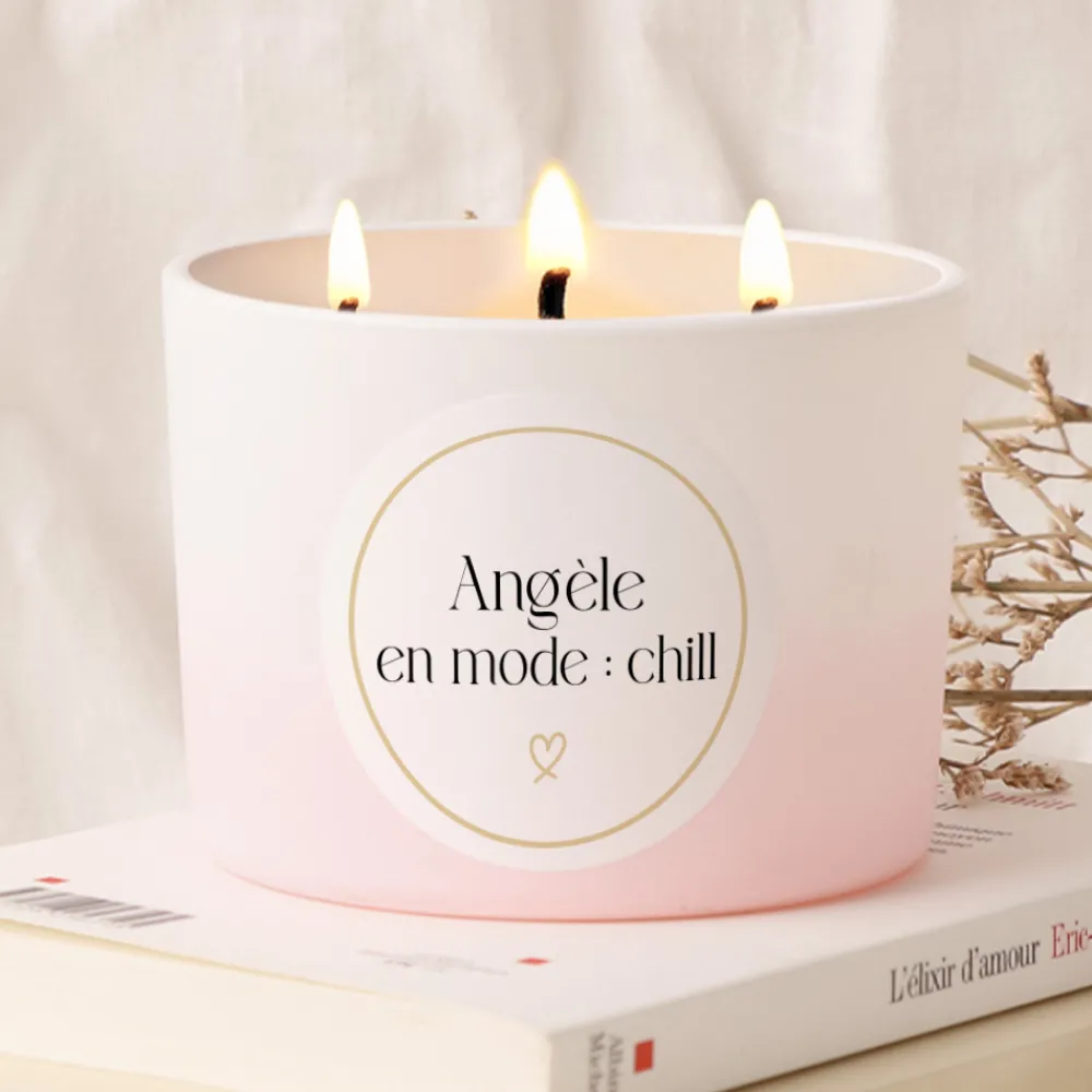 Grande bougie personnalisée - Prénom|Cadeaux.com New