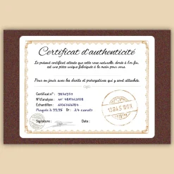 Grande rose en or dans son écrin personnalisable - Date Marquante|Cadeaux.com New